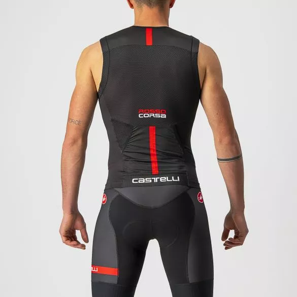 Castelli Free Tri 2 Mouwloos Top Zwart Heren 4 Castelli Free Tri 2 Mouwloos Top Zwart Heren - Afbeelding 2