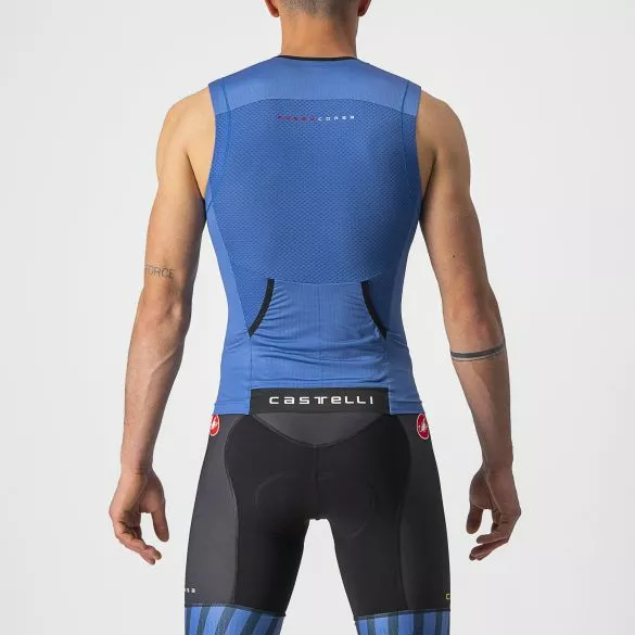 Castelli Free Tri 2 Mouwloos Top Blauw Heren 4 Castelli Free Tri 2 Mouwloos Top Blauw Heren - Afbeelding 2