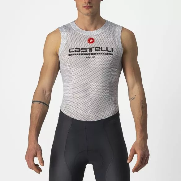 Castelli Pro Mesh BL Mouwloos Ondershirt Zilvergrijs Heren 3 Castelli Pro Mesh BL Mouwloos Ondershirt Zilvergrijs Heren