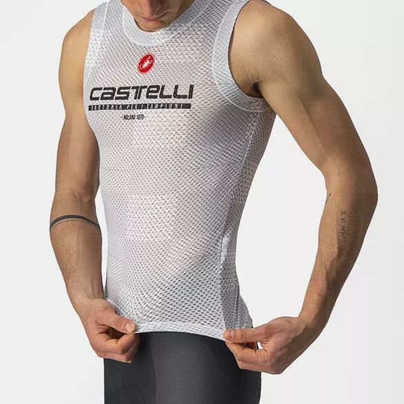 Castelli Pro Mesh BL Mouwloos Ondershirt Zilvergrijs Heren 5 Castelli Pro Mesh BL Mouwloos Ondershirt Zilvergrijs Heren - Afbeelding 3