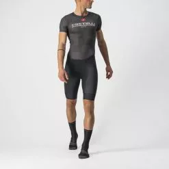 Castelli Pro Mesh BL Korte Mouw Ondershirt Zwart Heren -Goedkope Sport Glans Winkel castelli pro mesh zwart ss 22034 010 03