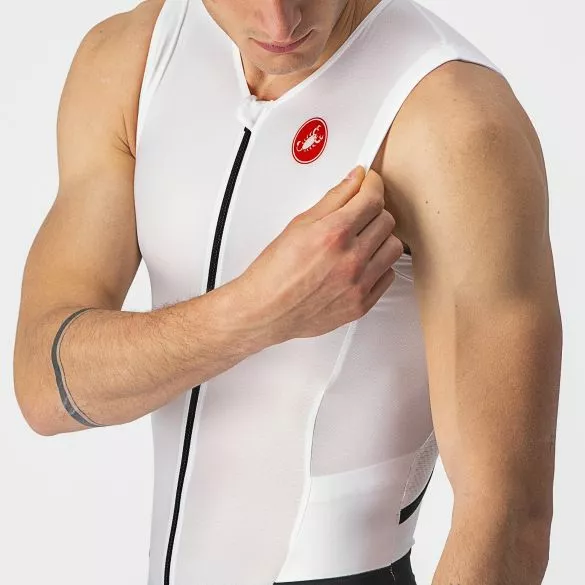 Castelli Free Sanremo 2 Trisuit Mouwloos Wit Heren 5 Castelli Free Sanremo 2 Trisuit Mouwloos Wit Heren - Afbeelding 3