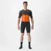 Castelli Sanremo Ultra Speed Suit Trisuit Korte Mouw Zwart/oranje Heren