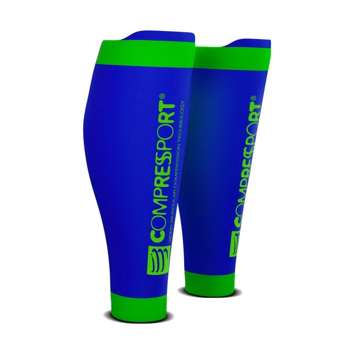 Compressport Calf R2V2 Compressie Tubes Blauw 3 Compressport Calf R2V2 Compressie Tubes Blauw