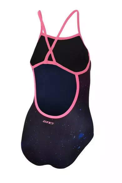Zone3 Cosmic 2.0 Strap Back Badpak Zwart/paars Dames 4 Zone3 Cosmic 2.0 Strap Back Badpak Zwart/paars Dames - Afbeelding 2
