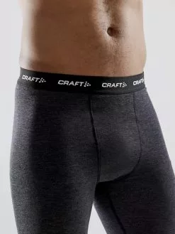 Craft Core Wol Merino Broek Zwart Heren -Goedkope Sport Glans Winkel craft 1911547 998000 core wool merino pant m closeup3 original