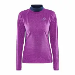 Craft Advanced Subz Wool 2 Hardloopshirt Lange Mouw Paars Dames