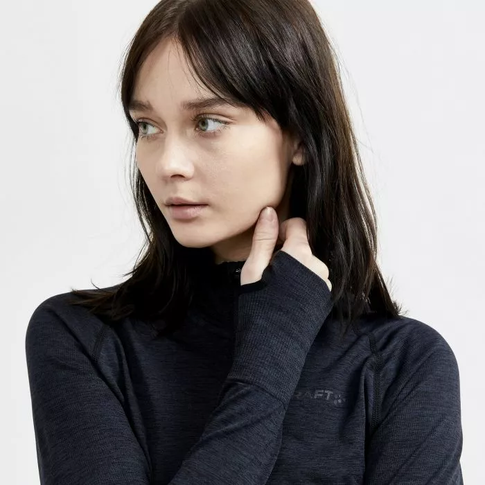 Craft Core Dry Active Comfort Shirt Lange Mouw Half Zip Zwart Dames 8 Craft Core Dry Active Comfort Shirt Lange Mouw Half Zip Zwart Dames - Afbeelding 6