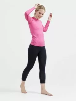 Craft Core Dry Active Comfort Lange Mouwen Roze Dames -Goedkope Sport Glans Winkel craft baselayer dames core dry active comfort ls w 1911168 738000 04