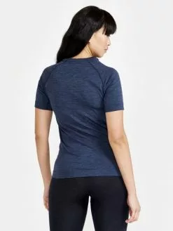 Craft CORE Dry Active Comfort Ondershirt Korte Mouw Blauw Dames -Goedkope Sport Glans Winkel craft baselayer dames core dry active comfort ss w 1911677 396000 03