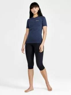 Craft CORE Dry Active Comfort Ondershirt Korte Mouw Blauw Dames -Goedkope Sport Glans Winkel craft baselayer dames core dry active comfort ss w 1911677 396000 04