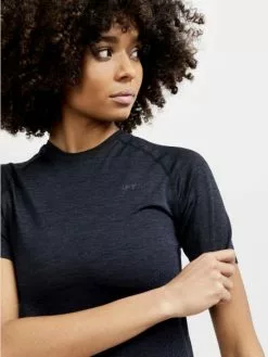 Craft CORE Dry Active Comfort Ondershirt Korte Mouw Zwart Dames -Goedkope Sport Glans Winkel craft baselayer dames core dry active comfort ss w 1911677 999000 06