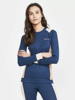 Craft Core Dry Thermo Onderkleding Set Blauw/roze Dames -Goedkope Sport Glans Winkel craft baselayer dames core dry baselayer set 1909706 698718 07