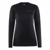 Craft Core Warm Baselayer Shirt Lange Mouw Zwart Dames -Goedkope Sport Glans Winkel craft baselayer dames core warm baselayer ls tee 1912534 999000 01 001