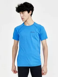 Craft Core Dry Active Comfort Ondershirt Korte Mouw Blauw Heren -Goedkope Sport Glans Winkel craft baselayer heren core dry active comfort ss m 1911678 340000 02
