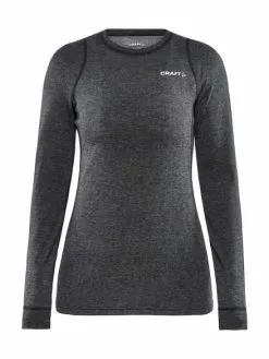 Craft Core Wool Merino Lange Mouw Ondershirt Dames Zwart