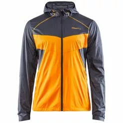 Craft Charge Light Fietsjack LS Grijs/oranje Heren