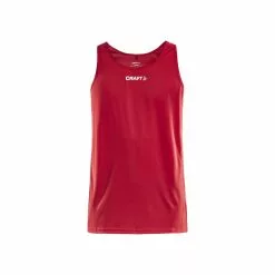 Craft Rush Singlet Shirt Mouwloos Rood Heren