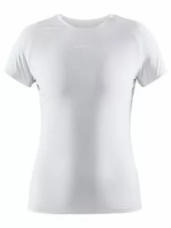 Craft Pro Dry Nanoweight Korte Mouw Ondershirt Wit Dames