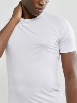 Craft Pro Dry Nanoweight Korte Mouw Ondershirt Wit Heren -Goedkope Sport Glans Winkel craft onderkleding shirts korte mouw heren pro dry nanoweight short sleeve 1908851 900000