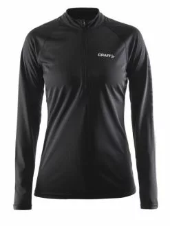 Craft Prime Lange Mouw Hardloopshirt Zwart/grijs Dames