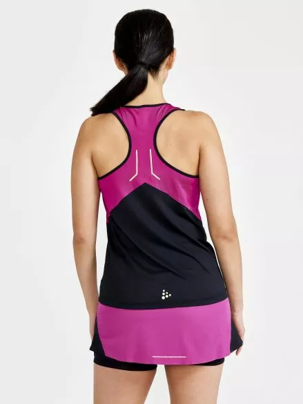 Craft PRO Hypervent Singlet Shirt Mouwloos Zwart/roze Dames 5 Craft PRO Hypervent Singlet Shirt Mouwloos Zwart/roze Dames - Afbeelding 3