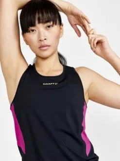 Craft PRO Hypervent Singlet Shirt Mouwloos Zwart/roze Dames 14 Craft PRO Hypervent Singlet Shirt Mouwloos Zwart/roze Dames -Goedkope Sport Glans Winkel craft shirt dames pro hypervent singlet w 1910435 999486 05