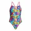 Funkita Rat Pack Diamond Back Badpak Meisjes -Goedkope Sport Glans Winkel fs11g rat pack 001