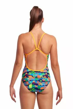 Funkita Big Bronto Single Strap Badpak Dames -Goedkope Sport Glans Winkel fs15l big bronto 003