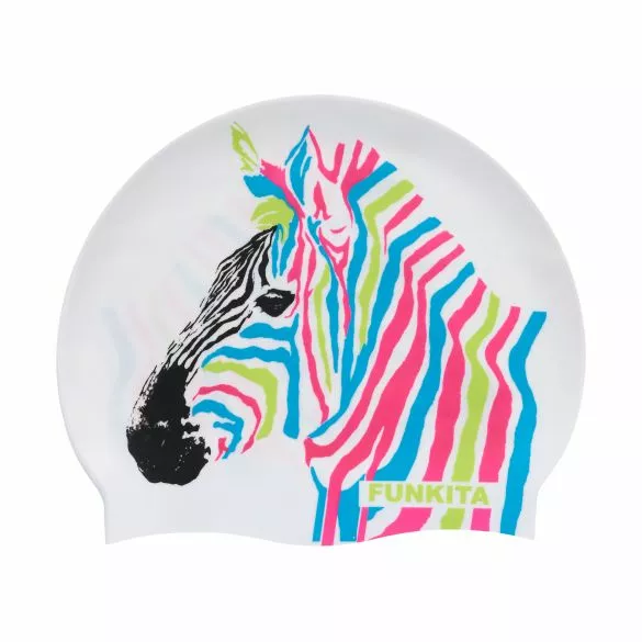 Funkita Zorse Code Siliconen Badmuts Wit 3 Funkita Zorse Code Siliconen Badmuts Wit