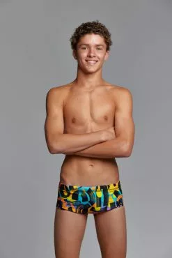 Funky Trunks Smooth Stroke Classic Trunk Zwembroek Jongens -Goedkope Sport Glans Winkel ft32b smooth stroke