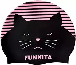 Funkita Crazy Cat Siliconen Badmuts Roze
