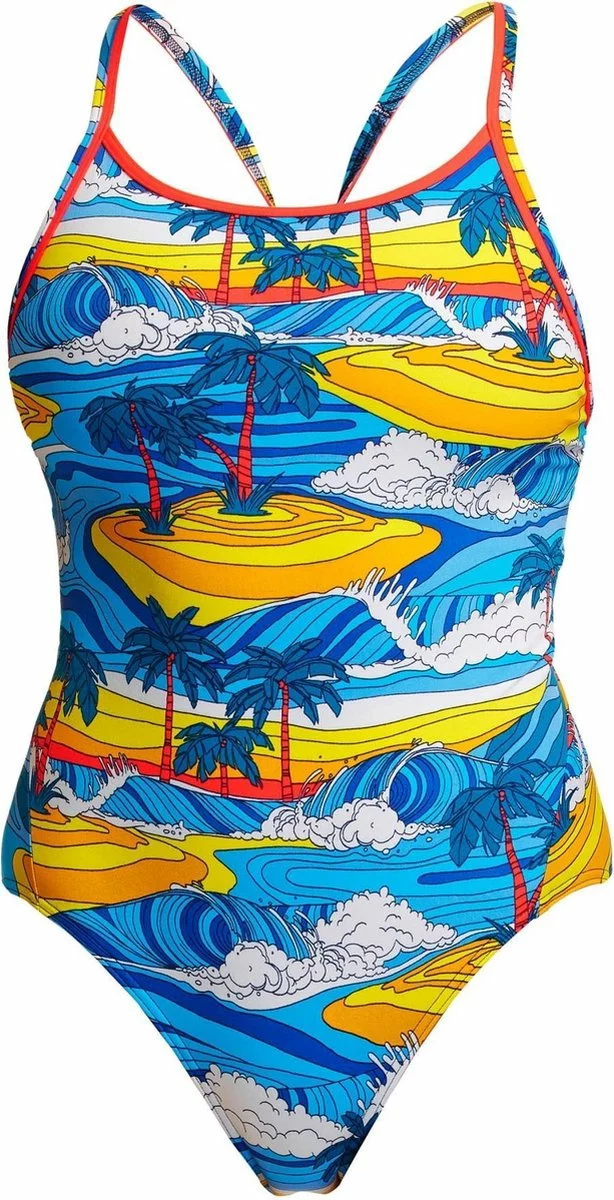 Funkita Beach Bum Eco Diamond Back Badpak Dames 3 Funkita Beach Bum Eco Diamond Back Badpak Dames