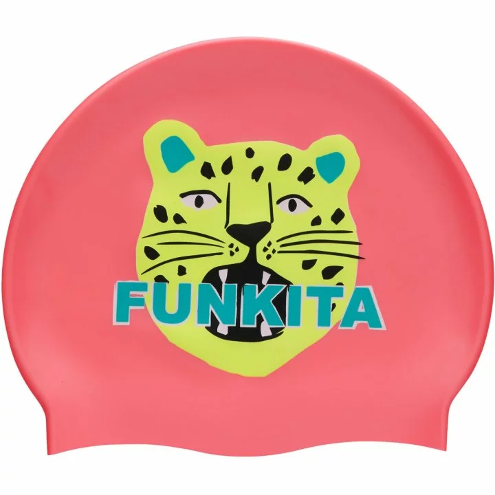 Funkita Feline Fiesta Siliconen Badmuts Roze 3 Funkita Feline Fiesta Siliconen Badmuts Roze
