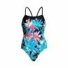 Funkita Flamingo Night Single Strap Badpak Dames -Goedkope Sport Glans Winkel funkita flamingo night single strap dames 01