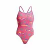 Funkita Pinky Palm Diamond Back Badpak Dames 2 Funkita Pinky Palm Diamond Back Badpak Dames -Goedkope Sport Glans Winkel funkita re train dames diamond back fks033l pinky palm 005