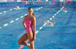 Funkita Pinky Palm Diamond Back Badpak Dames -Goedkope Sport Glans Winkel funkita re train dames diamond back fks033l pinky palm 007