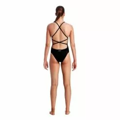 Funkita Still Zwart Strapped In Badpak Dames -Goedkope Sport Glans Winkel funkita strapped in zwart badpak 02