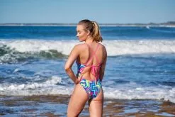 Funkita Cut Lines Tie Me Tight Badpak Dames -Goedkope Sport Glans Winkel funkita zwemkleding dames tie me tight cut lines fks001l70934 005