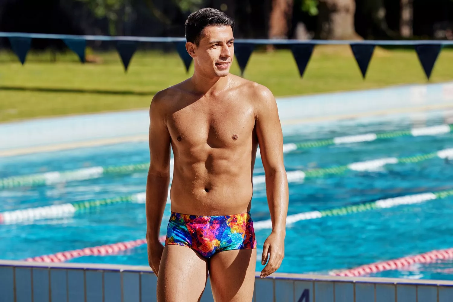 Funky Trunks Ocean Galaxy Classic Trunk Zwembroek Heren 5 Funky Trunks Ocean Galaxy Classic Trunk Zwembroek Heren - Afbeelding 3