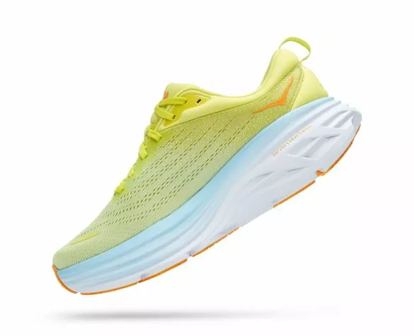 Hoka One One Hoka Bondi 8 Hardloopschoenen Geel Heren 4 Hoka One One Hoka Bondi 8 Hardloopschoenen Geel Heren - Afbeelding 2
