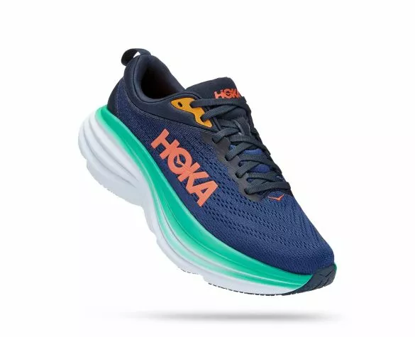 Hoka One One Hoka Bondi 8 Wide Hardloopschoenen Blauw Dames 3 Hoka One One Hoka Bondi 8 Wide Hardloopschoenen Blauw Dames