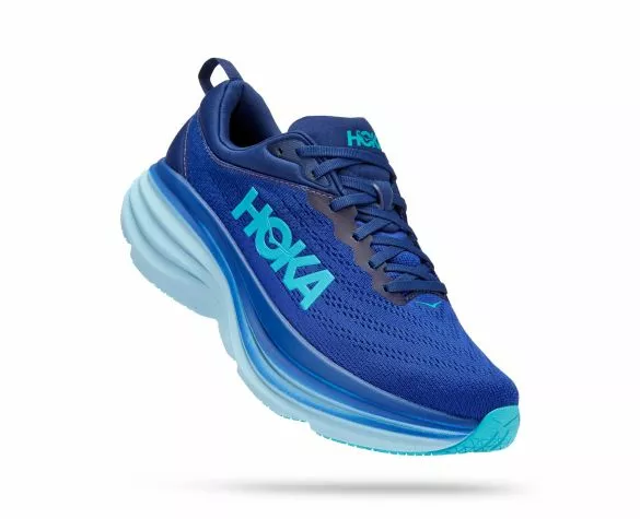 Hoka One One Hoka Bondi 8 Hardloopschoenen Blauw Heren 3 Hoka One One Hoka Bondi 8 Hardloopschoenen Blauw Heren