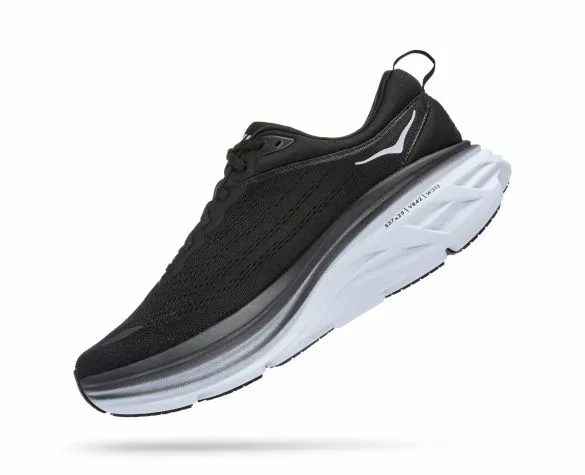 Hoka One One Hoka Bondi 8 Hardloopschoenen Zwart/wit Heren 4 Hoka One One Hoka Bondi 8 Hardloopschoenen Zwart/wit Heren - Afbeelding 2