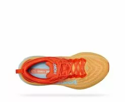 Hoka One One Hoka Bondi 8 Wide Hardloopschoenen Rood/geel Heren -Goedkope Sport Glans Winkel hoka bondi 8 1123202 pbay 003 1