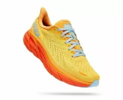 Hoka One One Hoka Clifton 8 Hardloopschoenen Geel/oranje Heren