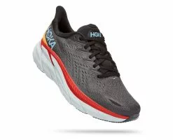 Hoka One One Hoka Clifton 8 Hardloopschoenen Grijs/rood Heren