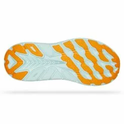 Hoka One One Clifton 8 Hardloopschoenen Grijs/oranje Dames -Goedkope Sport Glans Winkel hoka dames 1119394 bdbw 006