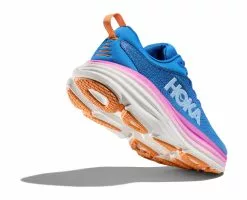 Hoka One One Hoka Bondi 8 Hardloopschoenen Blauw/roze Dames 10 Hoka One One Hoka Bondi 8 Hardloopschoenen Blauw/roze Dames -Goedkope Sport Glans Winkel hoka dames bondi 8 1127952 csaa 04