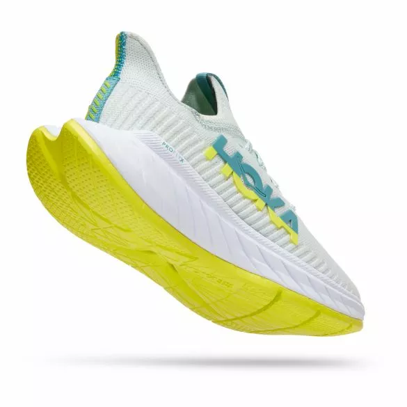 Hoka One One Hoka Carbon X 3 Hardloopschoenen Wit/geel Dames 5 Hoka One One Hoka Carbon X 3 Hardloopschoenen Wit/geel Dames - Afbeelding 3
